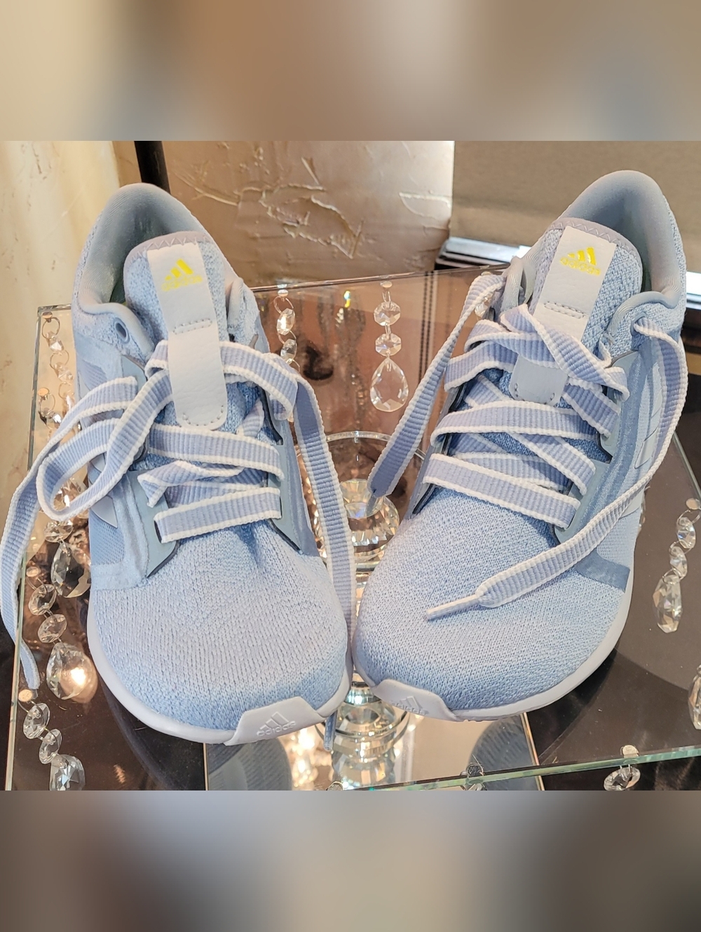 Adidas Women's Edge Lux 4 Running Shoes in the "Ambient Blue" 7.5
